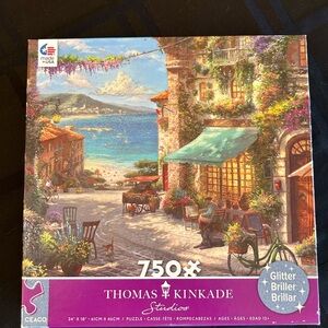 Ceaco Thomas Kinkade studios glitter 750 piece puzzle